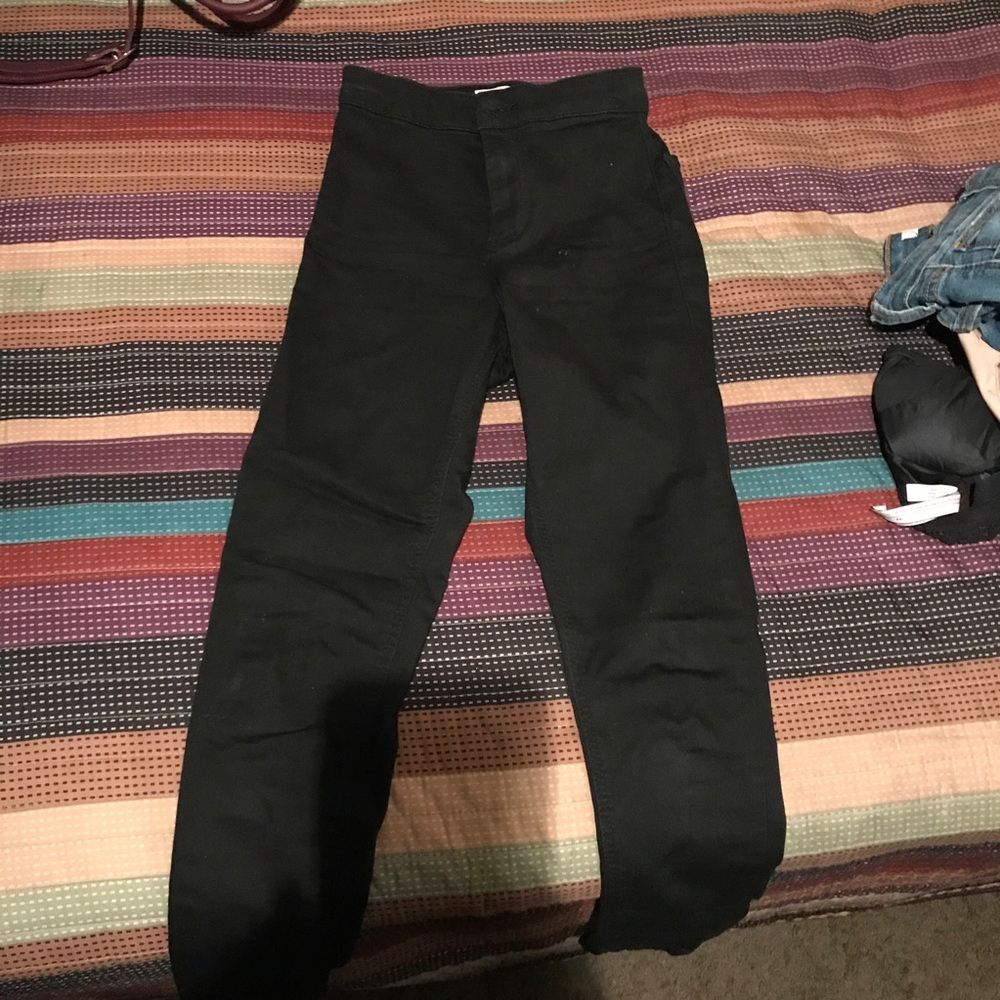 TopShop black Joni jeans